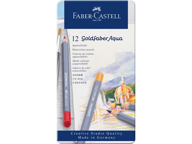Akvarellpenna Goldfaber plåtask 12/fp