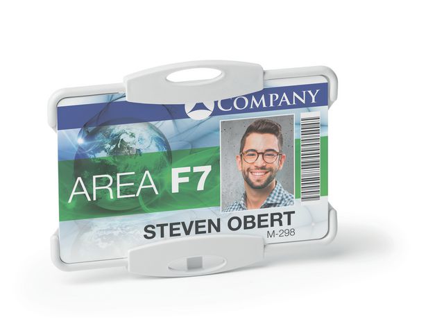Korthållare DURABLE ECO 1 kort grå 10/fp