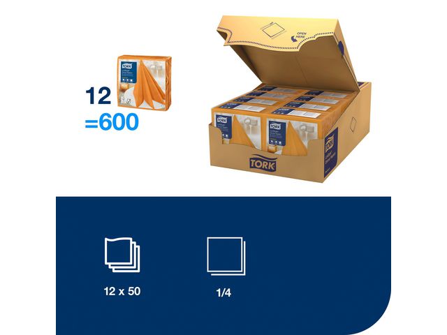 Servett TORK LinStyle Middag orang 50/fp