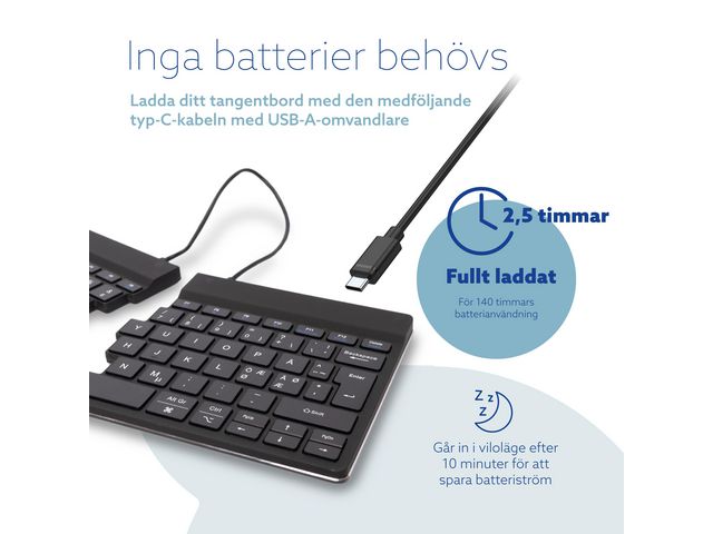 Tangentbord R-GO Split BT