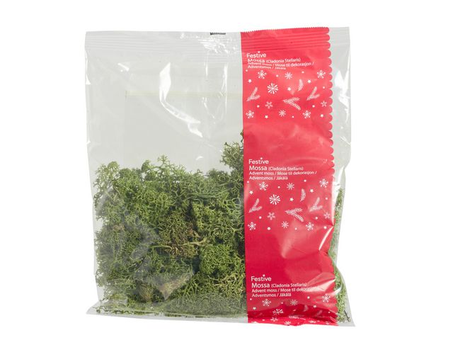 Dekoration mossa grön 100g