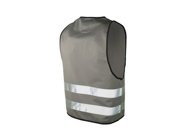 Reflexväst Barn med Kardborre XS Grå