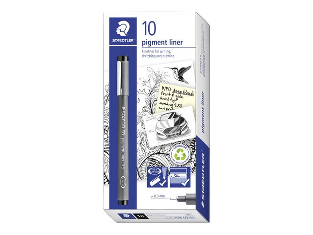 Fineliner STAEDTLER 0,3mm svart