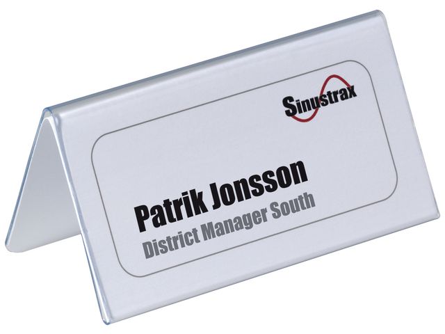 Bordsskylt DURABLE 210x61mm 25/fp