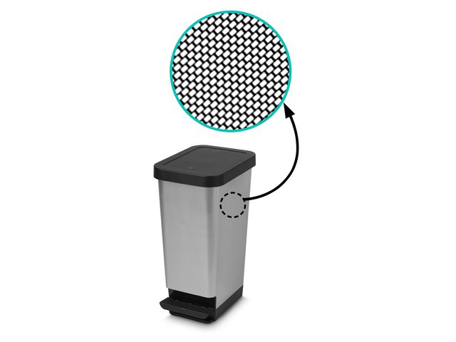 Papperskorg CEP pedal 45L svart