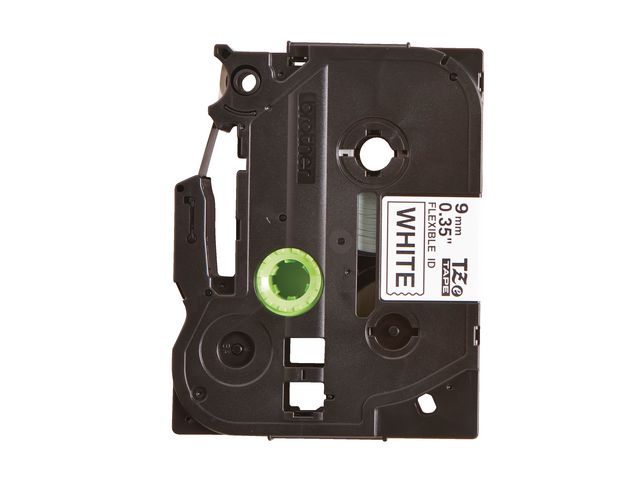 Tape BROTHER TZEFX221 9mm svart på vit