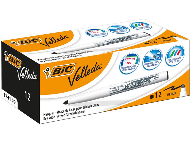 Whiteboardpenna BIC Velleda 1741 svart