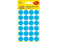 Färgkodningsprick AVERY Ø18mm blå 96/fp